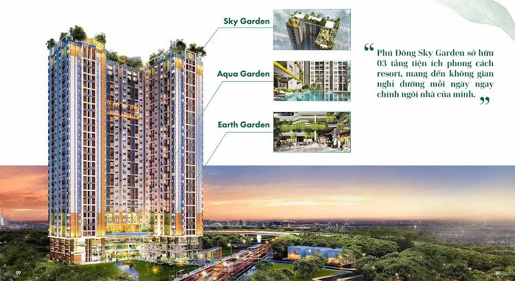 Hệ tiện ích đa tầng Phú Đông Sky Garden